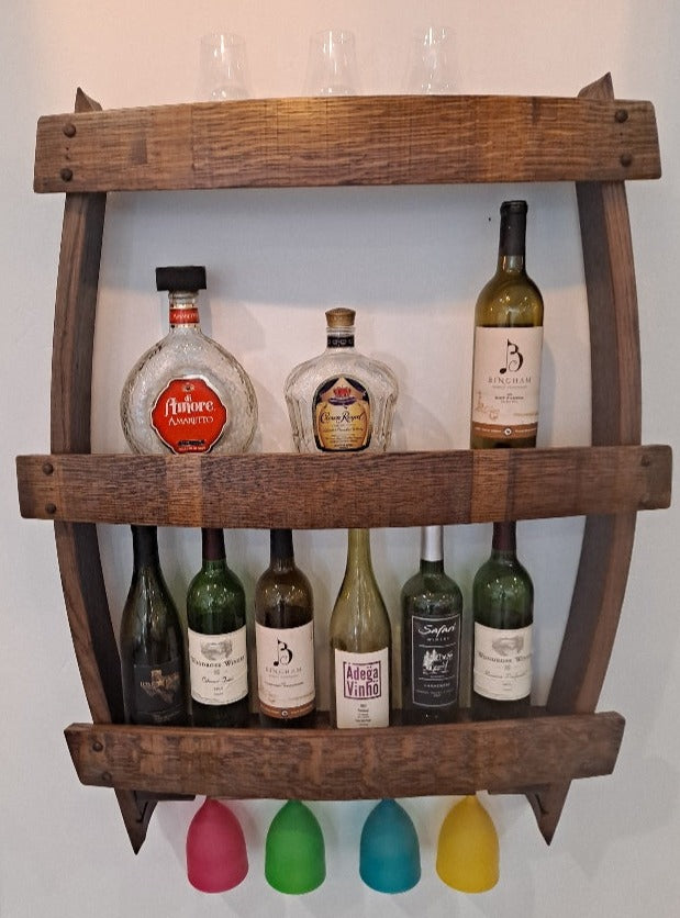 Wine Stave Wall Bar