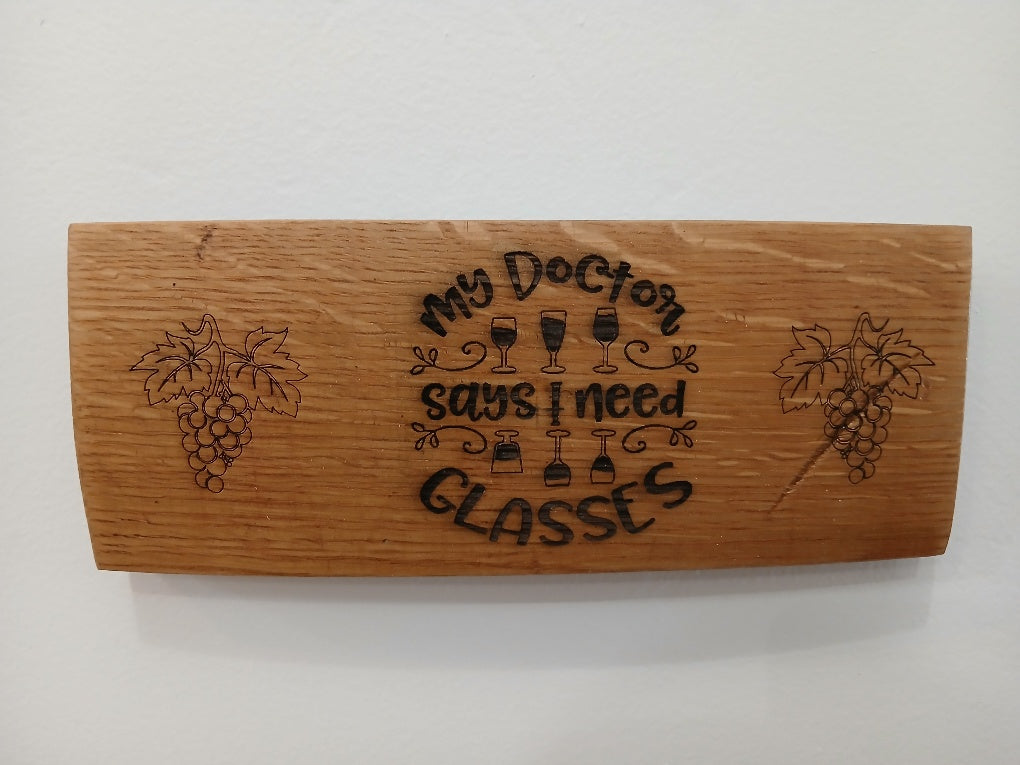 Laser Engraved Signs - 9" Wine Sayings