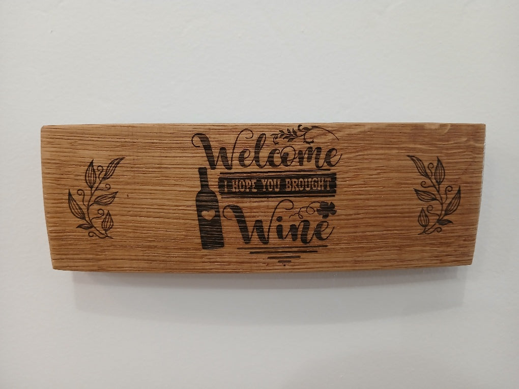 Laser Engraved Signs - 9" Wine Sayings