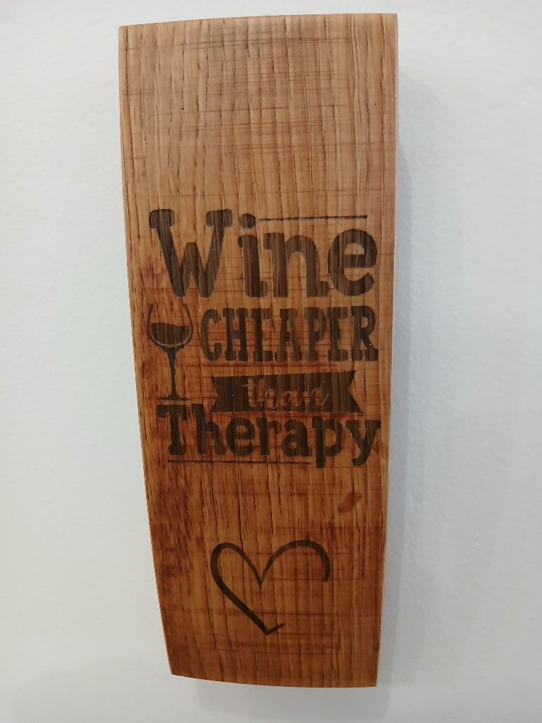Laser Engraved Signs - 9" Wine Sayings