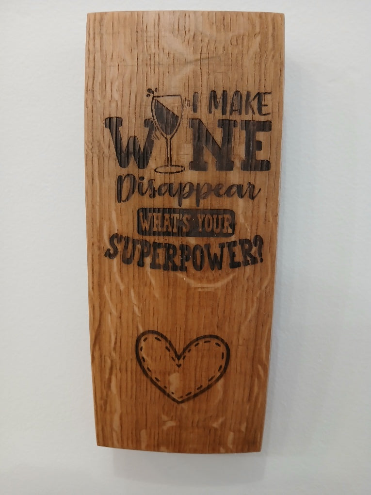 Laser Engraved Signs - 9" Wine Sayings
