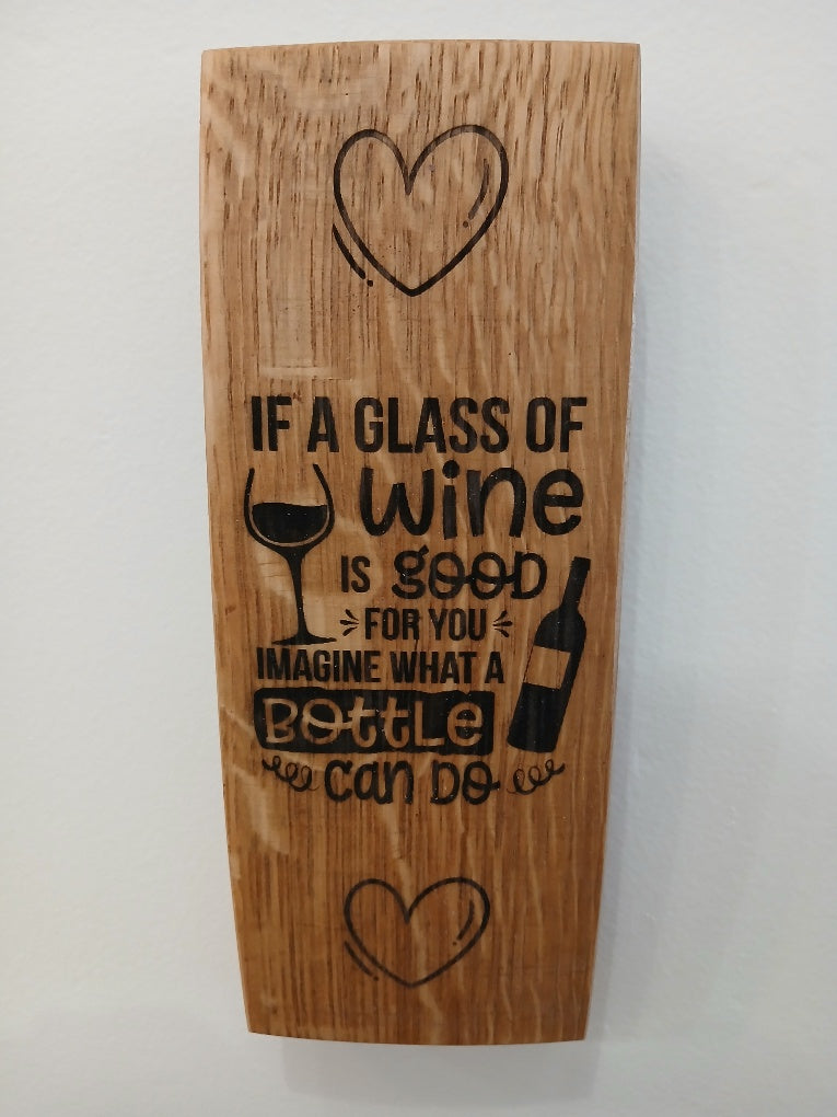 Laser Engraved Signs - 9" Wine Sayings