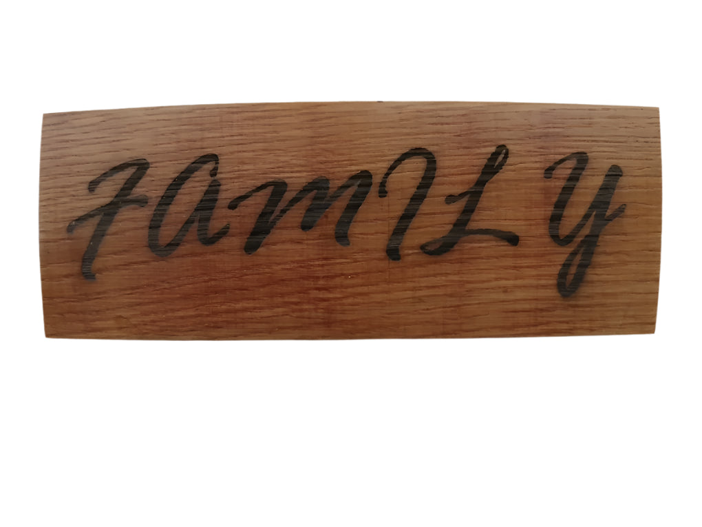 Laser Engraved Signs - Single Word Sayings