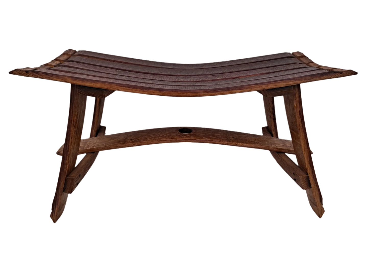 Bench from Wine Barrel Staves