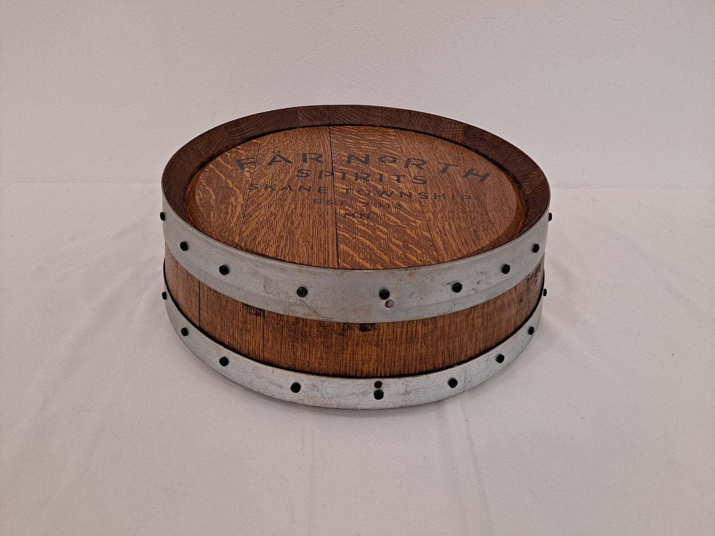 Lazy Susan 1/4 Whiskey Barrel