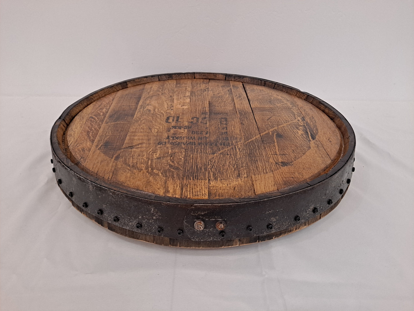 Lazy Susan 1/4 Whiskey Barrel