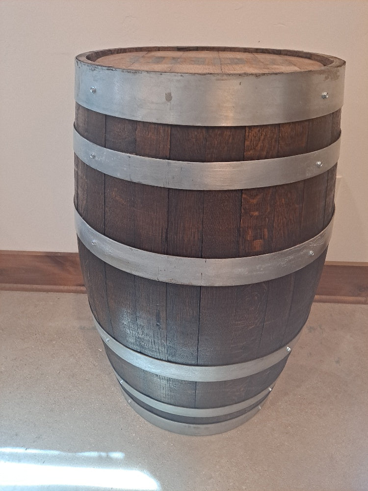 Decorative 25-gallon Whiskey Barrel