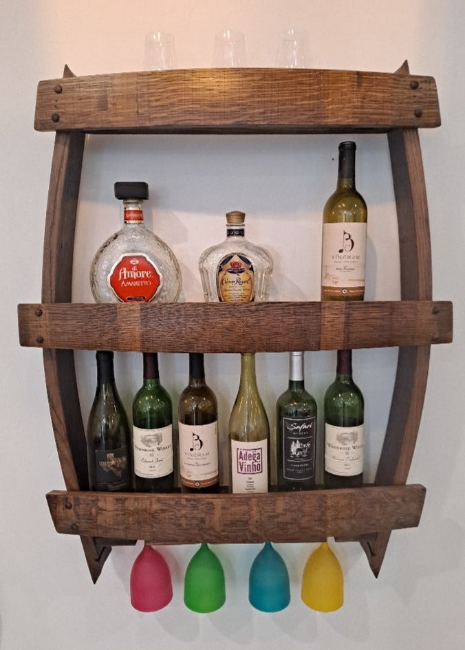Wine Stave Wall Bar