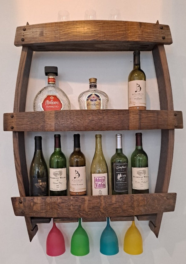 Wine Stave Wall Bar