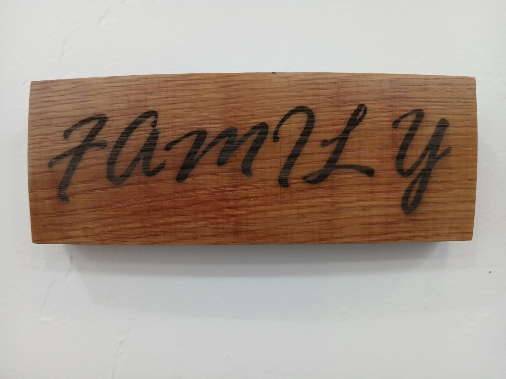 Laser Engraved Signs - Single Word Sayings