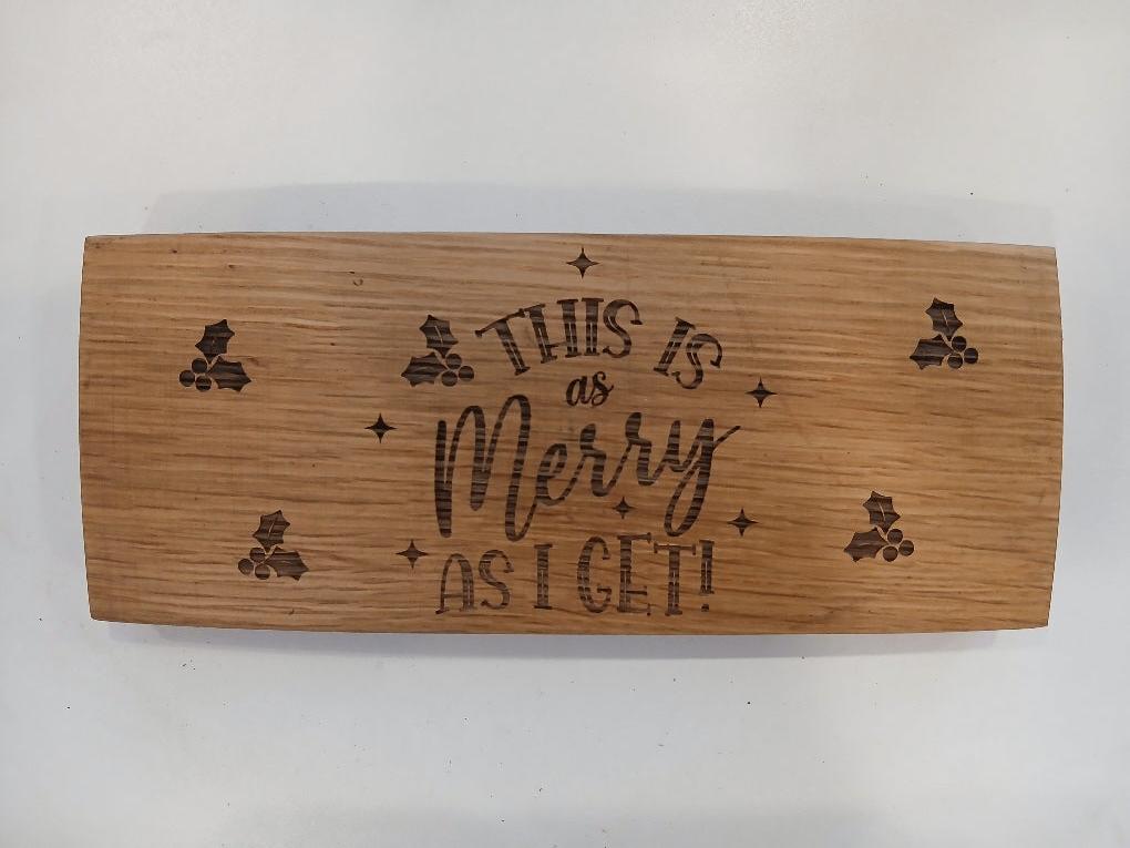 Laser Engraved Signs - Holiday Sayings