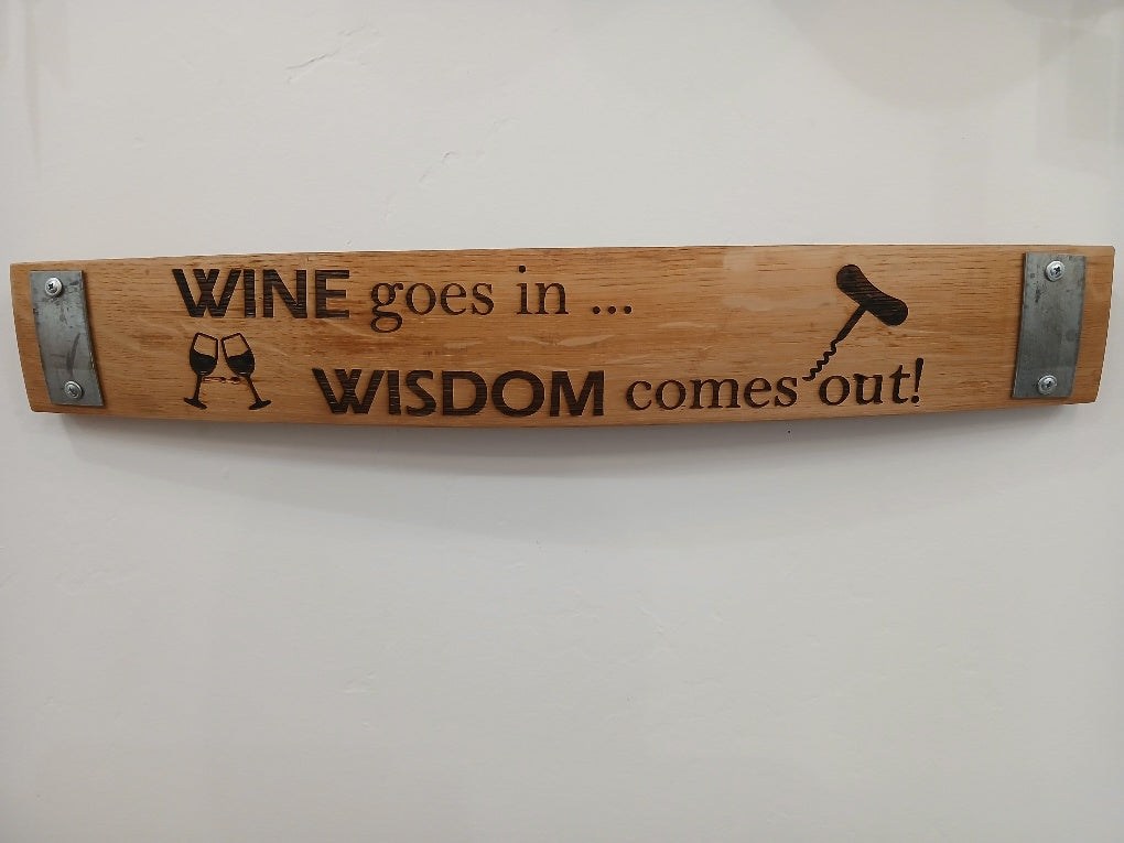 Laser Engraved Signs - 24" Wine Sayings