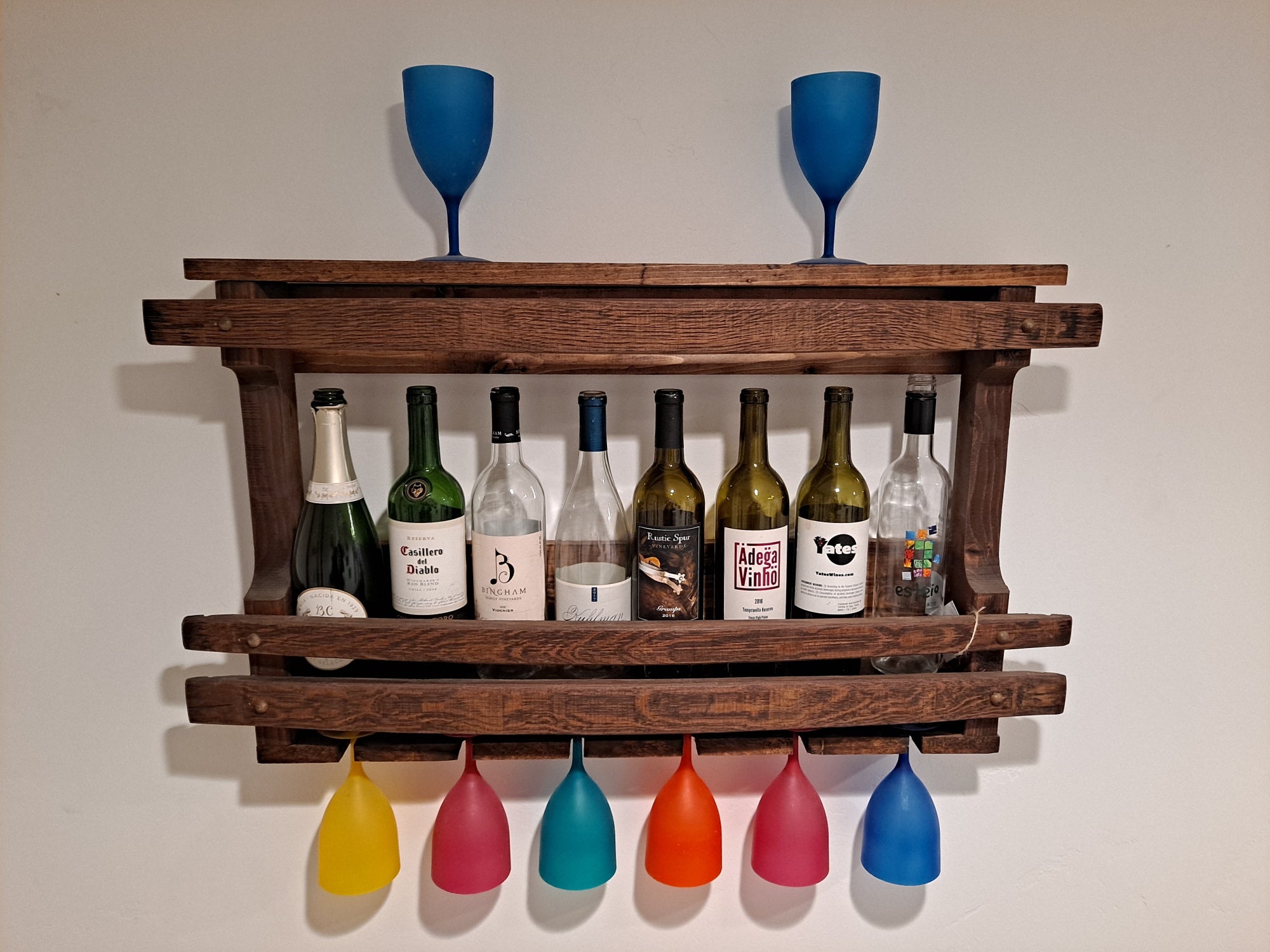 Wine bottle wall brackets hot sale