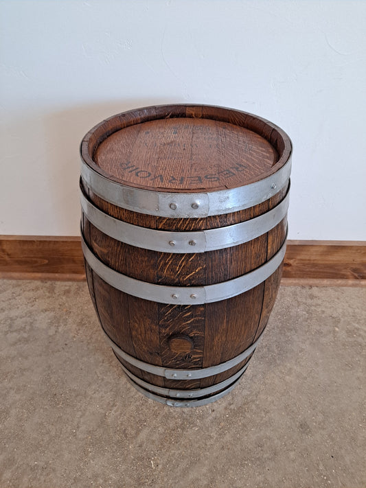 Decorative 10-Gallon Whiskey Barrel