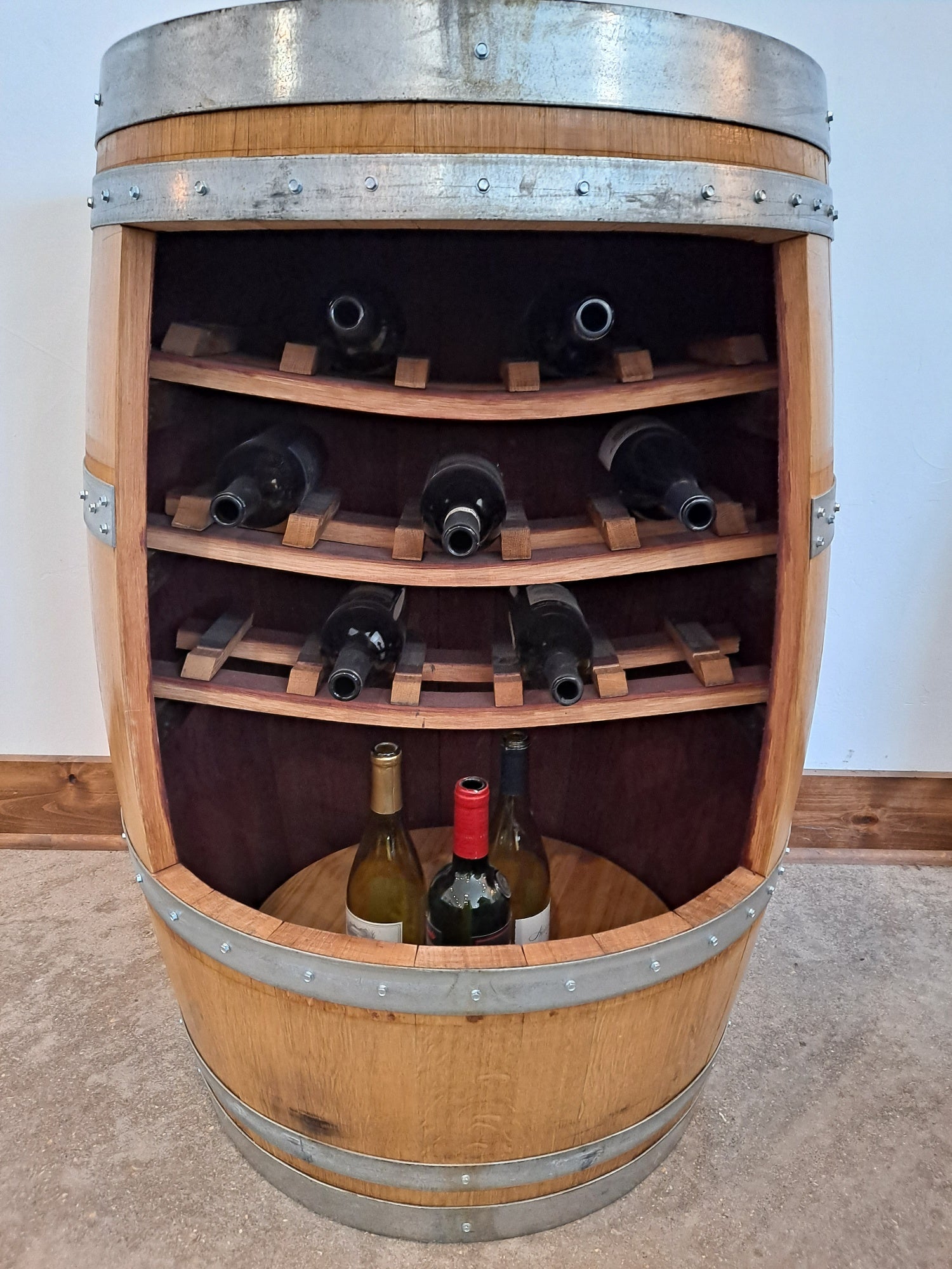 Barrel wine best sale racks for sale